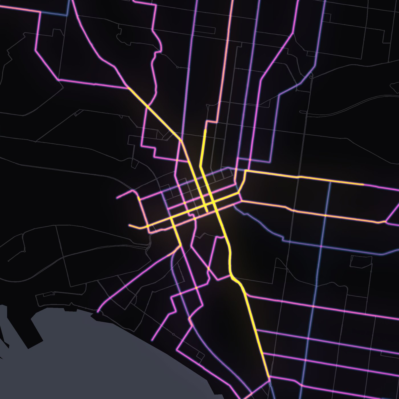 Melbourne's tram network in the CBD